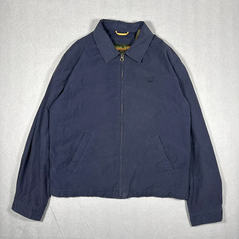 Timberland Navy Blue Full Zip Jacket – Men’s L